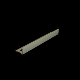   L alakú matt ezüst alumínium élvédő , 250cm x  4,5-20mm, szögletes csempe élzáró profil, eloxált