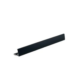   L alakú matt fekete alumínium élvédő , 250cm x 8/10/12mm, szögletes csempe élzáró profil