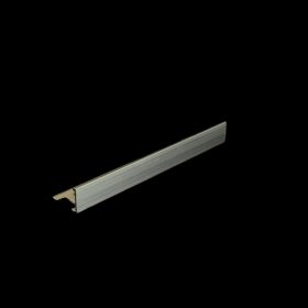  L alakú natúr alumínium élvédő , 250cm x  4,5-20mm, szögletes csempe élzáró profil