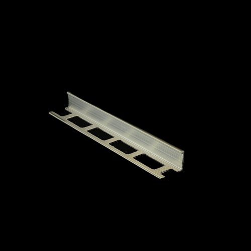 L alakú natúr alumínium élvédő , 250cm x  6mm szögletes csempe élzáró profil