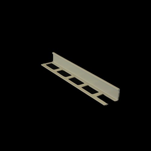 L alakú matt manhattan szürke alumínium élvédő , 250cm x 8/10/12mm, szögletes csempe élzáró profil