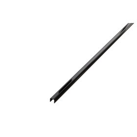   LAMBRO - C profil - Fényes Fekete - 10mm széles rozsdamentes acél dekorcsík profil