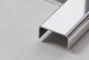 LAMBRO - C profil - Fényes Ezüst - 10mm széles rozsdamentes acél dekorcsík profil