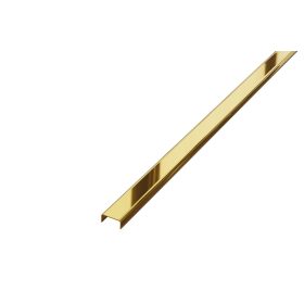   LAMBRO - C Profil - Fényes arany - 20mm széles rozsdamentes acél dekorcsík profil