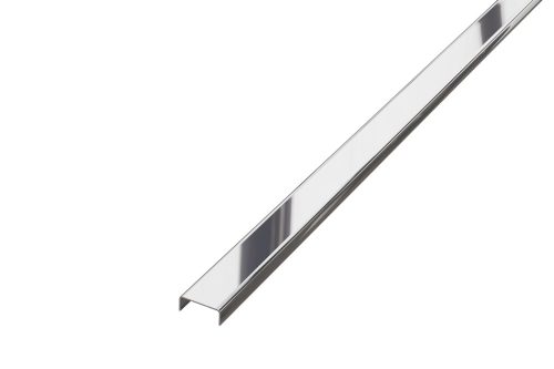 LAMBRO - C profil - Fényes Ezüst - 20mm széles rozsdamentes acél dekorcsík profil