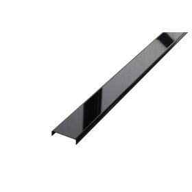   LAMBRO - C profil - Fényes Fekete - 40mm széles rozsdamentes acél dekorcsík profil