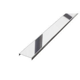   LAMBRO - C profil - Fényes Ezüst - 40mm széles rozsdamentes acél dekorcsík profil