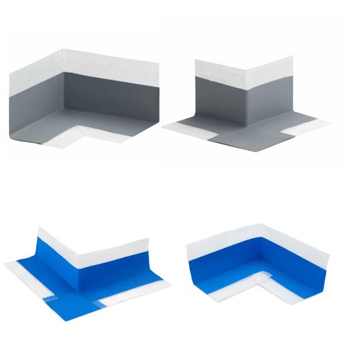 Rodelux Hajlaterősítő sarokelem külső , kék - 120x120mm