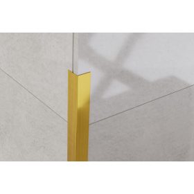   LAMBRO -  Sarokprofil - Szálcsiszolt Arany - 2cm x 2cm - Rozsdamentes acél
