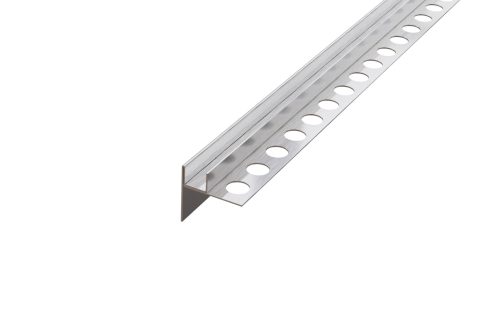 Lejtésképző profil zuhanyfal üveghez - Szálcsiszolt ezüst - Rozsdamentes acél, 120cm, 180cm, jobb, bal