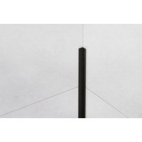   LAMBRO -  Sarokprofil - Szálcsiszolt Fekete - 1cm x 1cm - Rozsdamentes acél