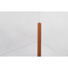   LAMBRO -  Sarokprofil - Szálcsiszolt Réz - 1cm x 1cm - Rozsdamentes acél