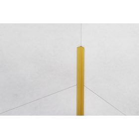   LAMBRO -  Sarokprofil - Szálcsiszolt Arany - 1cm x 1cm - Rozsdamentes acél