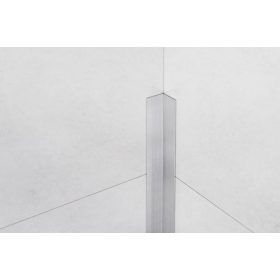   LAMBRO -  Sarokprofil - Szálcsiszolt Ezüst - 2cm x 2cm - Rozsdamentes acél