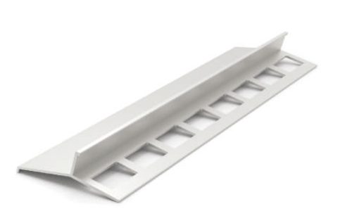 Terasz vízvető profil, Eloxált matt ezüst, alumínium - 10mm x 25mm x 250 cm, alu terasz szegő balkon profil terasz szegély