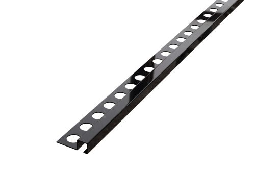 LAMBRO - Q Profil - Fényes Fekete - 12mm - Rozsdamentes acél sarok élvédő profil