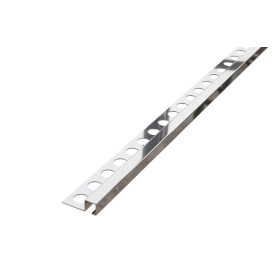   LAMBRO - Q Profil - Fényes Ezüst - 10mm - Rozsdamentes acél sarok élvédő profil