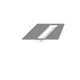   Öntapadós lapos burkolatváltó . - 270cm x 30mm - Eloxált   - RX30/2