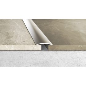   Öntapadós domború burkolatváltó . - 270cm x 40mm - Eloxált   - RX40