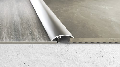 Rejtett csavaros burkolatváltó  szintkülönbséghez - 90cm x 50mm - Eloxált   - RX50-CS