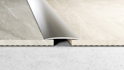 Öntapadós domború burkolatváltó - 100cm x 80mm - Eloxált matt arany - RX80