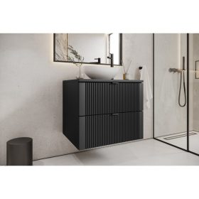 Mylife kadi fürdőszoba szekrény fekete (60cm)
