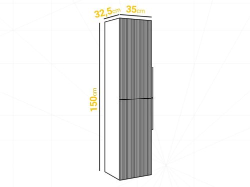 Mylife klerk 120 3 fürdőszoba bútor antracit/kasmír